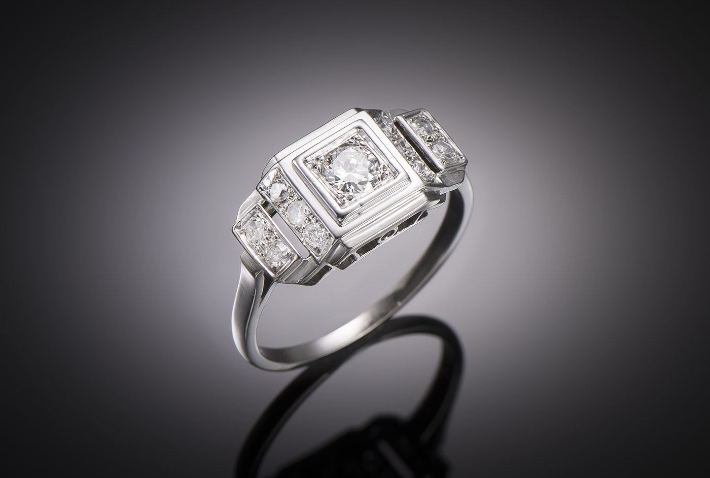 French Art Deco diamond ring-1