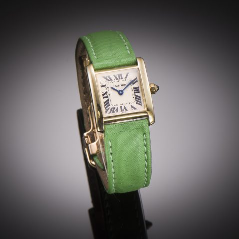 Cartier Tank Française gold watch