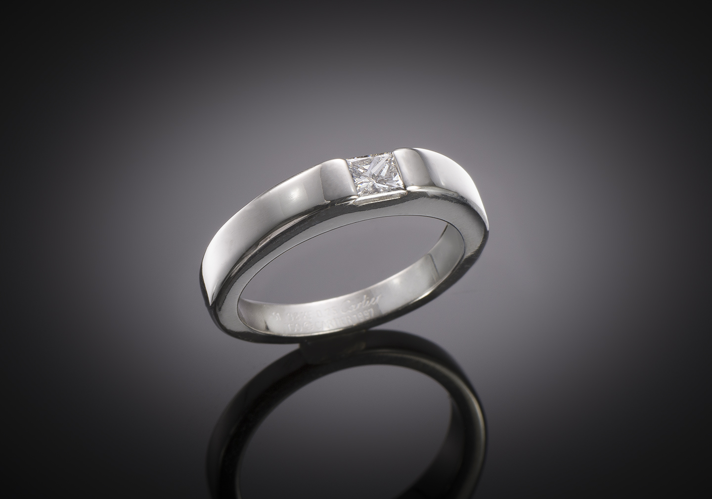 Cartier radiant diamond ring-1