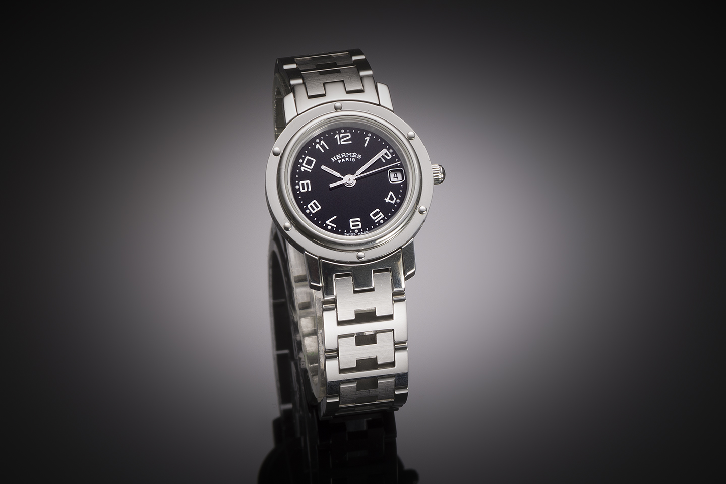 Hermès steel watch-1