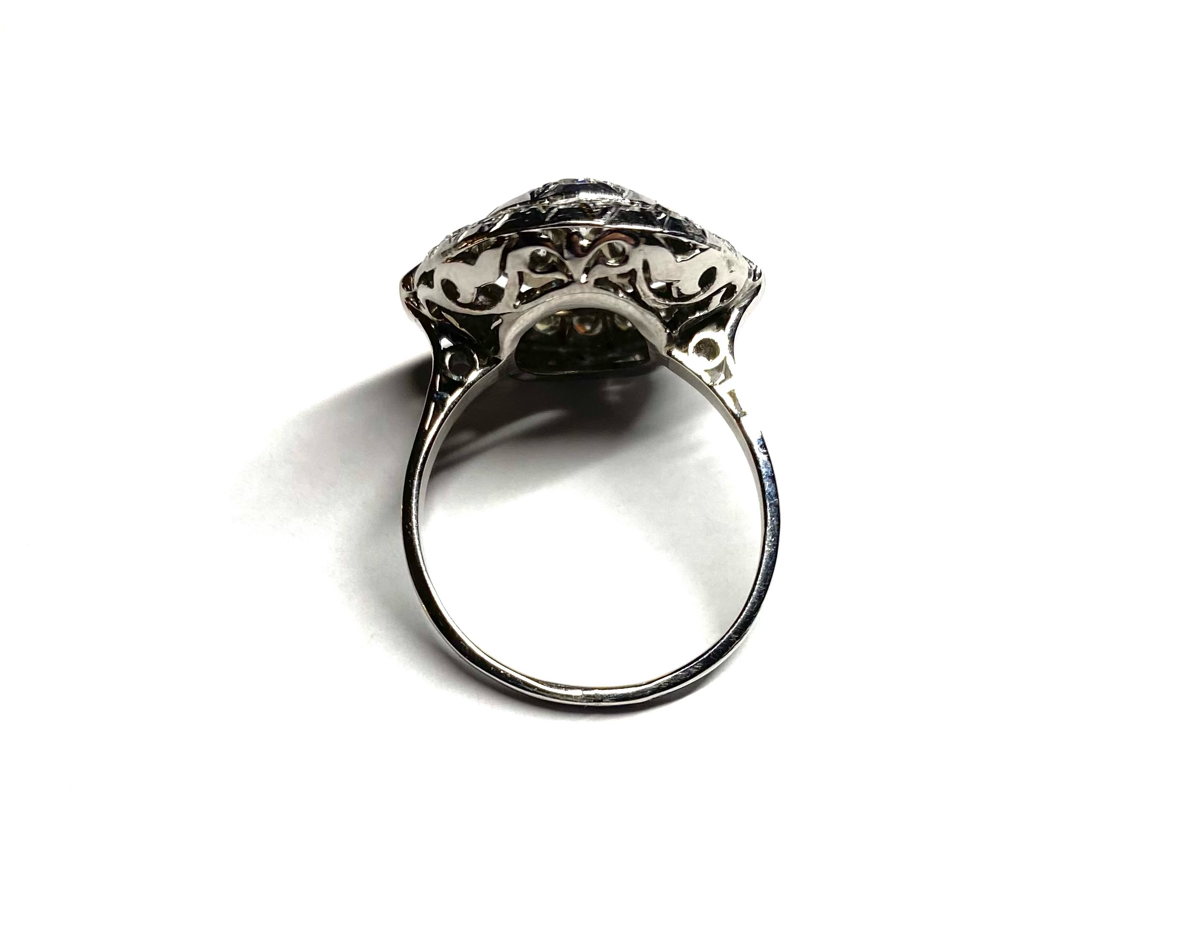 Art deco diamond ring (approximately 1.20 carat)-2