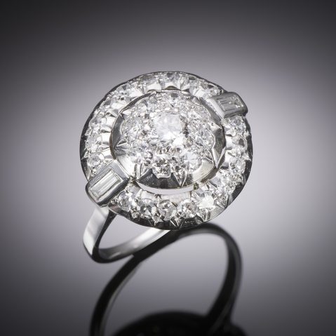 Art deco diamond ring (approximately 1.20 carat)