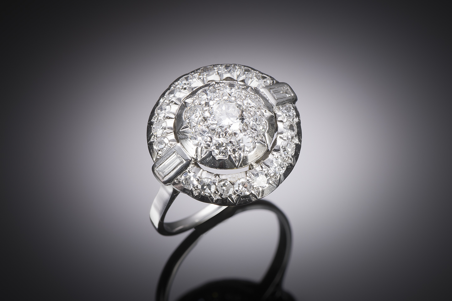 Art deco diamond ring (approximately 1.20 carat)-1