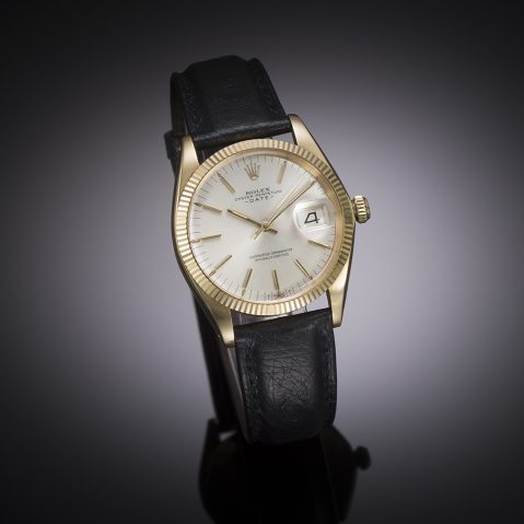 Rolex Oyster Perpetual Date vintage gold watch (1967)