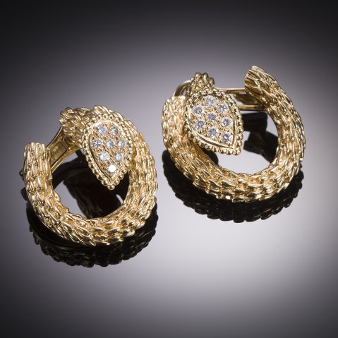 Boucheron « serpent bohème » diamond earrings