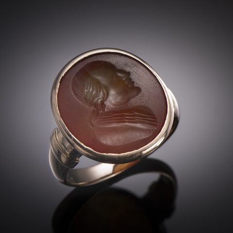 Early 19th century intaglio on carnelian ring