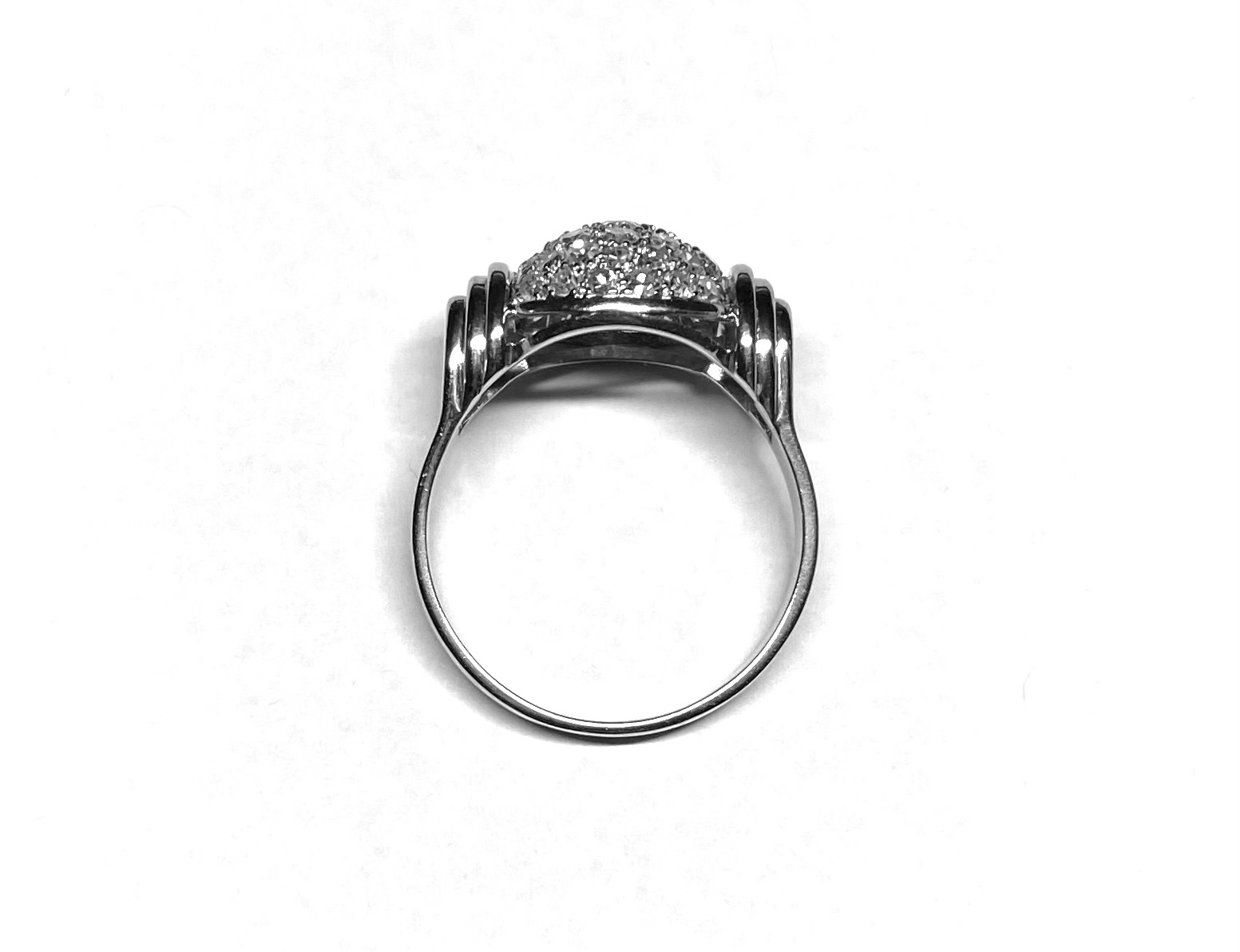 French Modernist ring circa 1935 diamonds Henri Bloch-2
