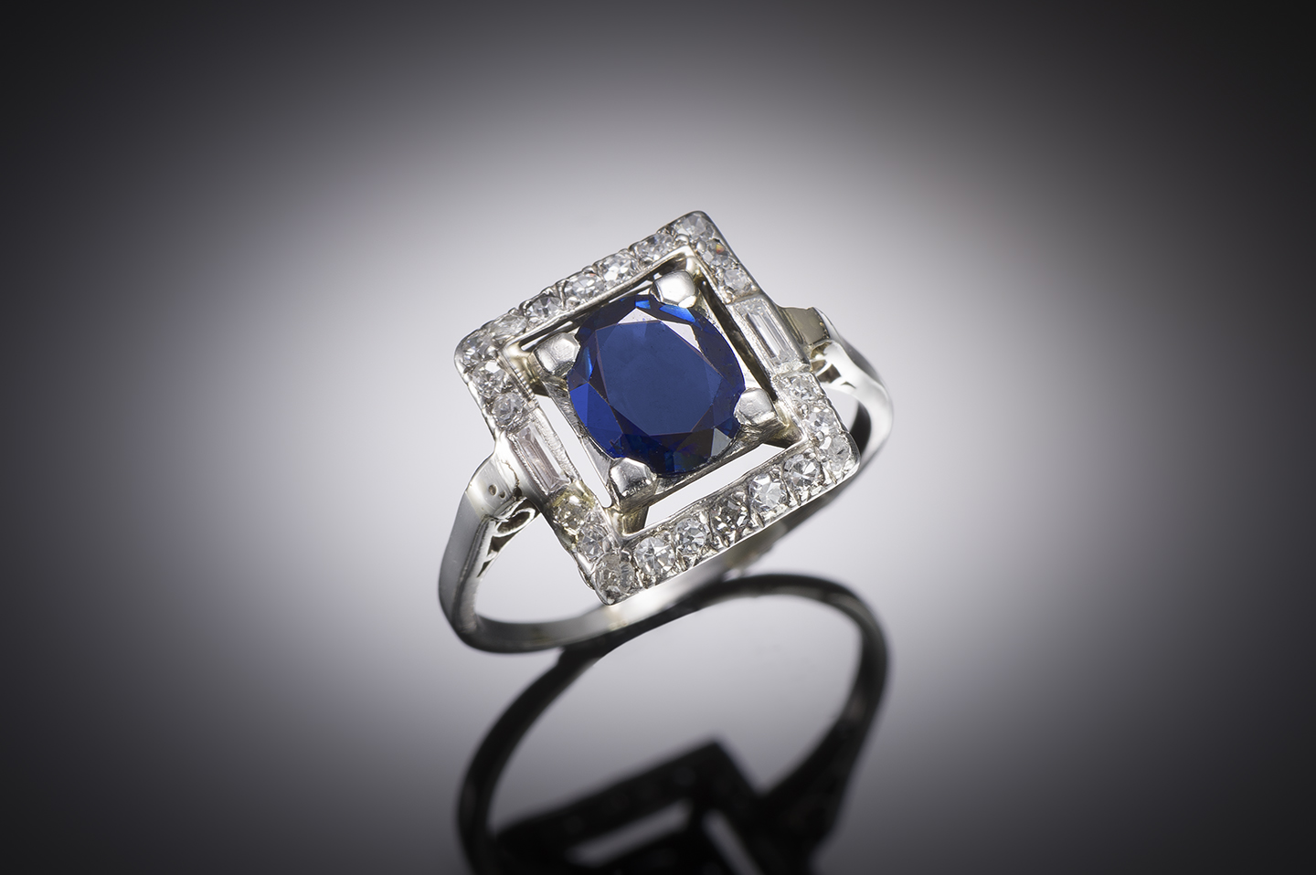 French sapphire and diamond ring-1