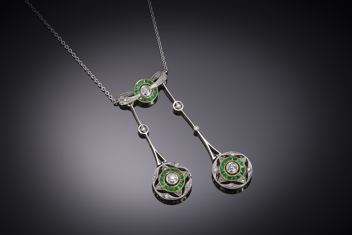 Art Deco diamond necklace-1
