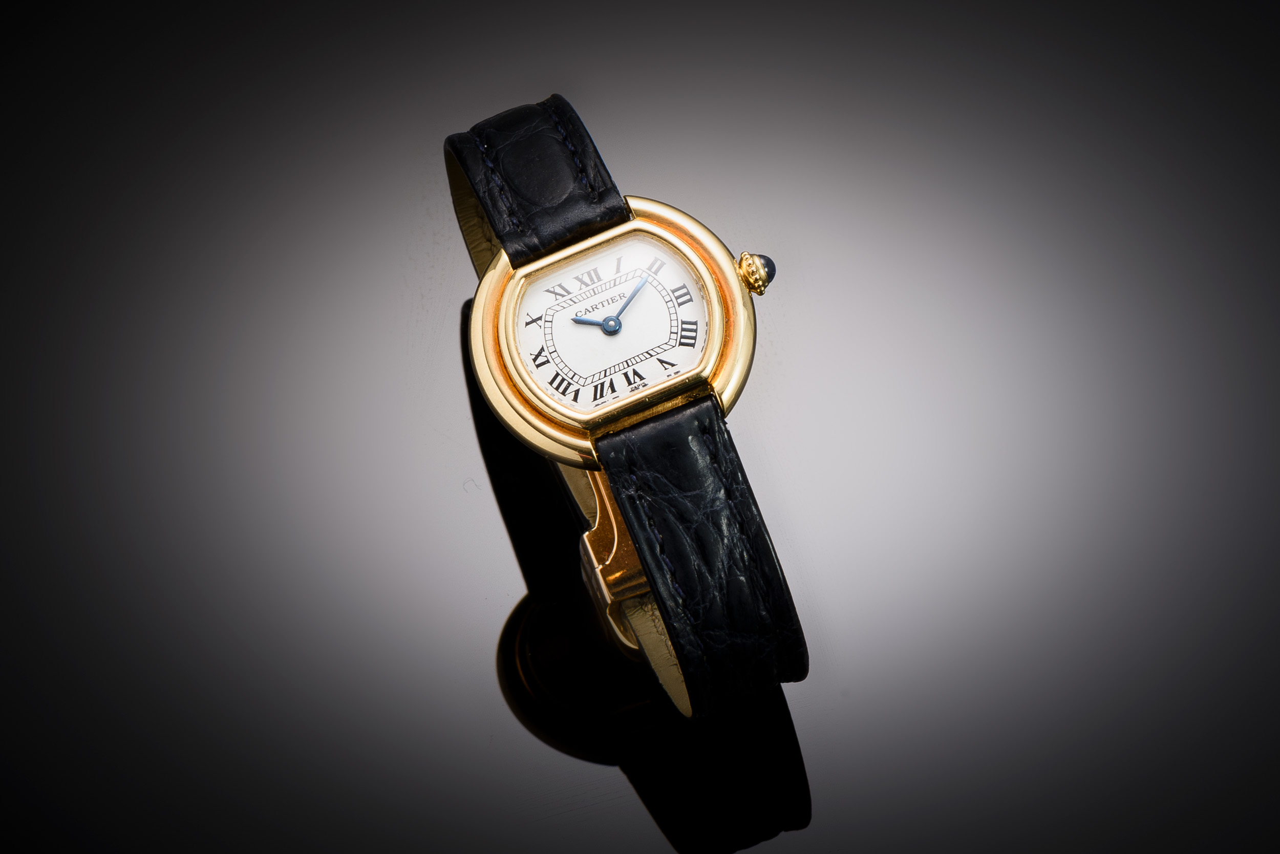 Vintage Cartier Ellipse watch with original Cartier clasp – Serviced January 2025-1