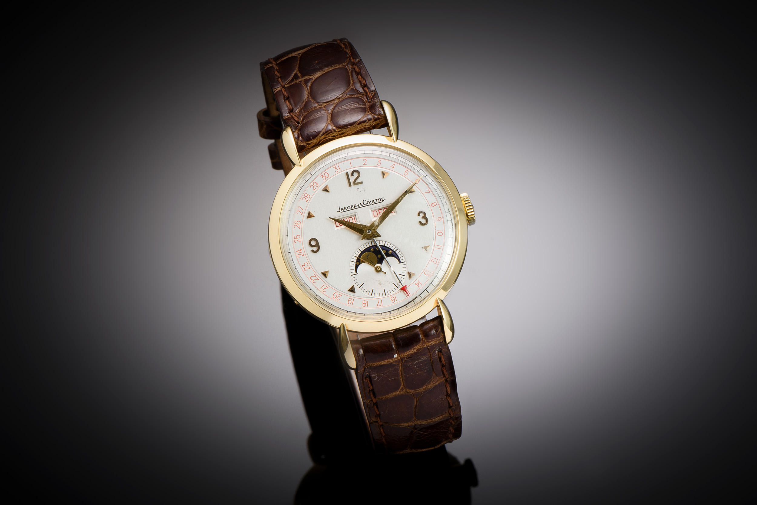 Jaeger-LeCoultre Triple Date Moon Phase Watch 36 mm (Ref.: 141.008.1) – Serviced February 2025-1