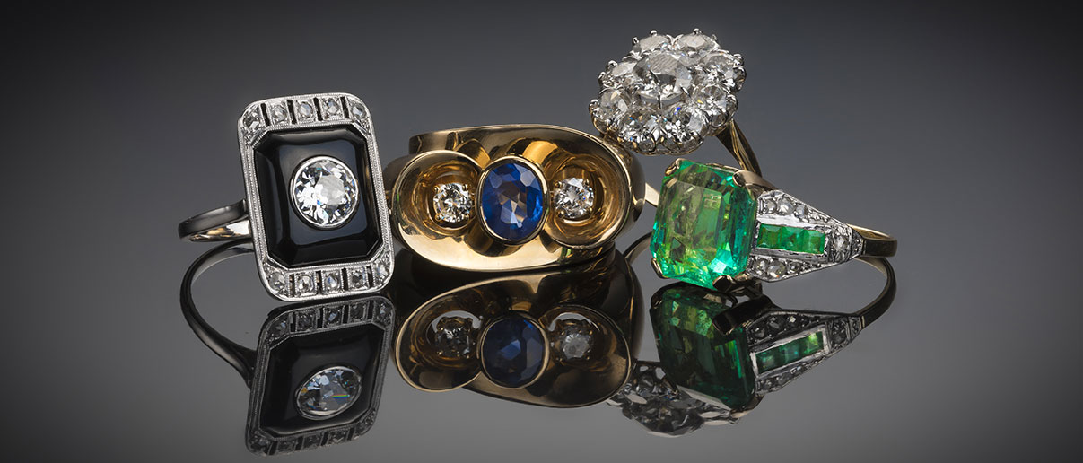 Bijoux des deux Empires, Art nouveau, Art Déco, 1940