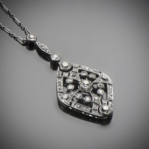 Pendentif diamants Art Déco (vers 1930)