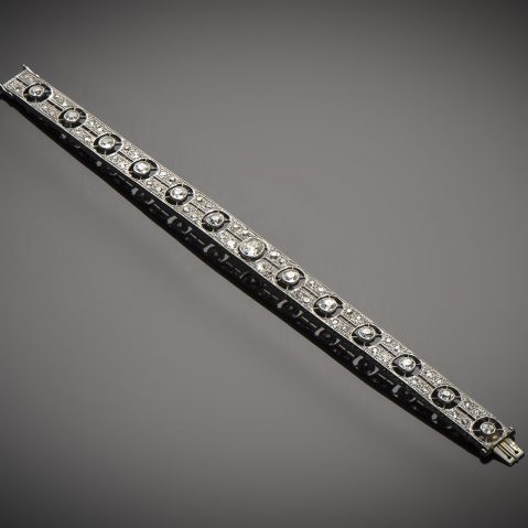 Bracelet diamants (4,30 carats) Art Déco