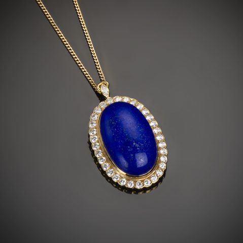 Pendentif lapis-lazuli Mellerio dits Meller