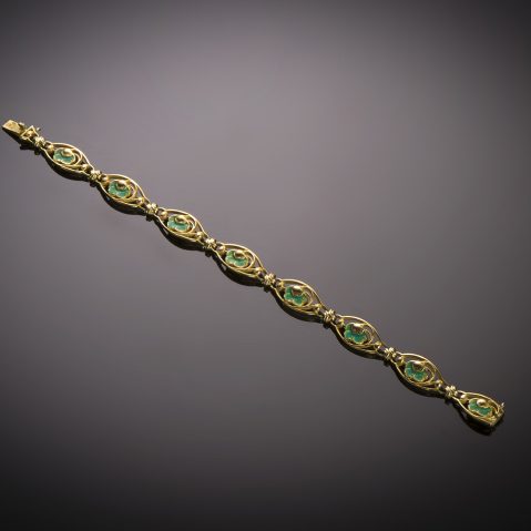 Bracelet émaillé Art nouveau (vers 1900)