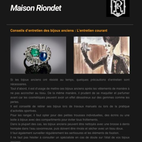Newsletter Maison Riondet # 4