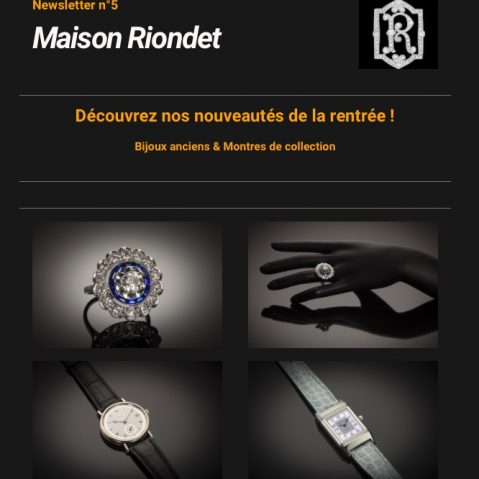 Newsletter Maison Riondet # 5