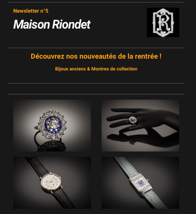 Newsletter Maison Riondet # 5
