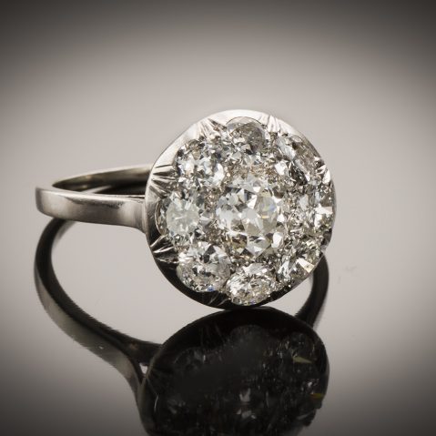 Bague Art Déco diamants (2 carats)