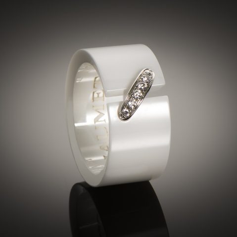 Bague Chaumet diamants céramique