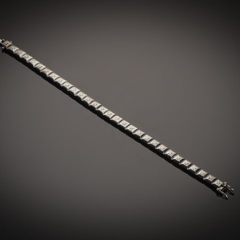 Bracelet diamants Art Déco
