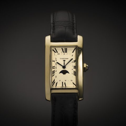 Montre Cartier Tank Américaine à complications or