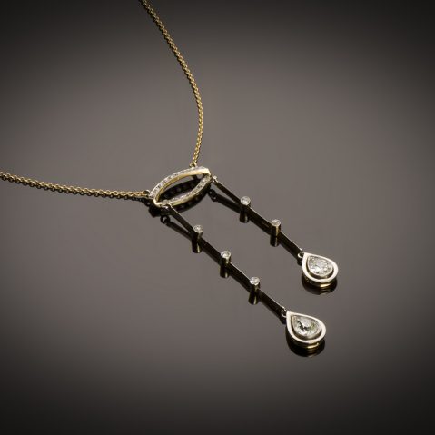 Négligé diamants (1,80 carat) fin XIXe siècle
