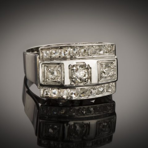 Bague diamants Art Déco (vers 1935)