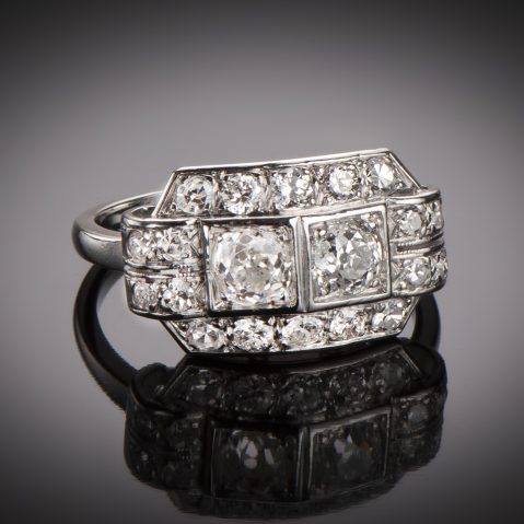 Bague diamants Art Déco
