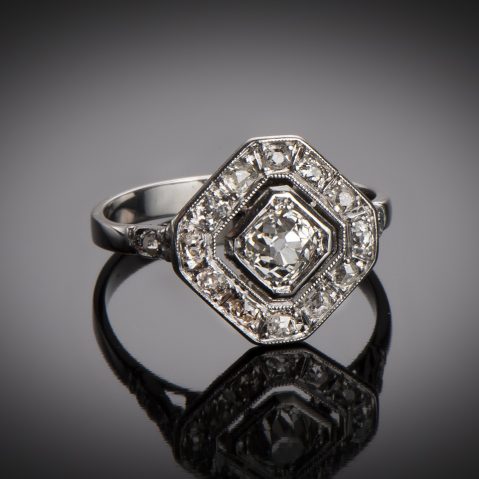 Bague diamants Art Déco
