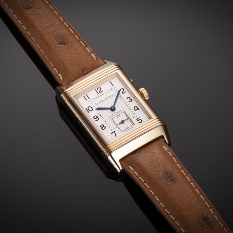 Montre Jaeger LeCoultre Reverso Duoface Night & Day or rose