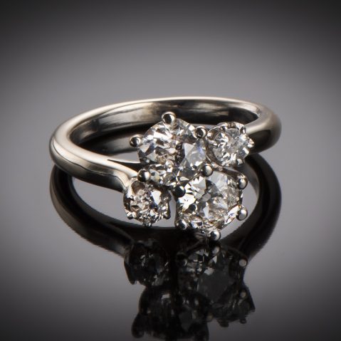 Bague « vous & moi » diamants (1,20 carat) vers 1950