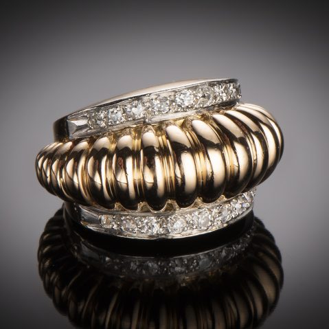 Bague diamants vers 1940