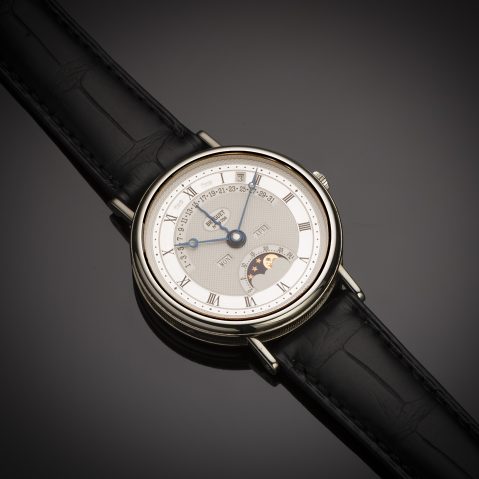Montre Breguet Quantième Perpétuel Rétrograde or gris