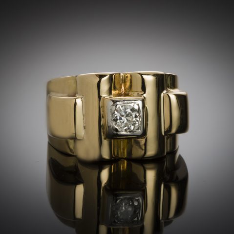 Bague Tank (vers 1940) diamant