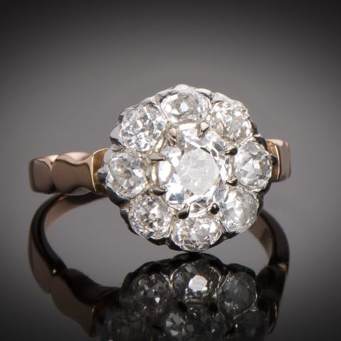 Bague fin XIXe siècle diamants (1,60 carat)