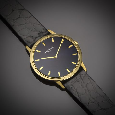 Montre Patek Philippe extra-plate automatique de 1971 or (avec extrait des registres)