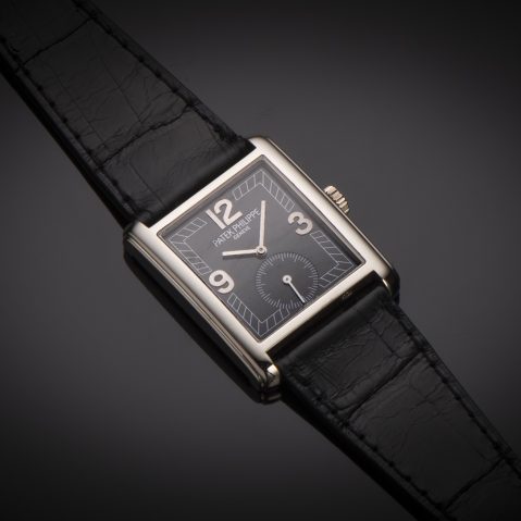 Montre Patek Philippe Gondolo or gris (avec extrait des registres)