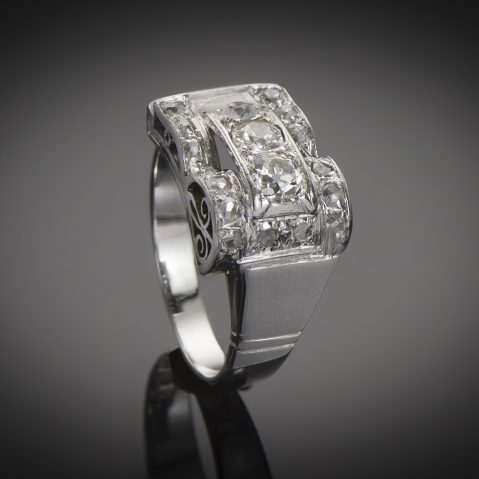 Bague Art Déco diamants (1,20 carat)