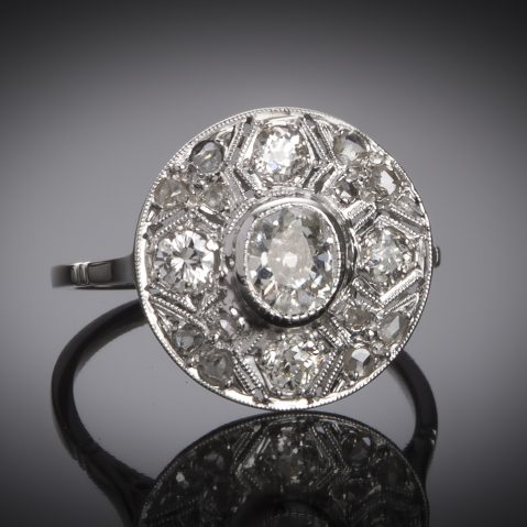 Bague diamants Art Déco
