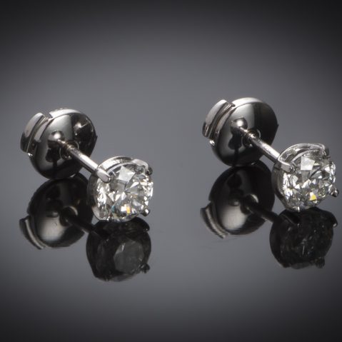 Boucles d’oreilles diamants (1,81 carat – Certificat IGI)