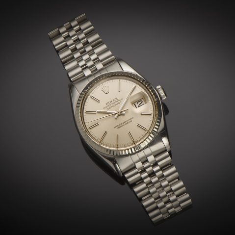 Montre Rolex Datejust vintage 1978 acier or gris
