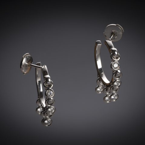 Boucles d’oreilles Dior diamants