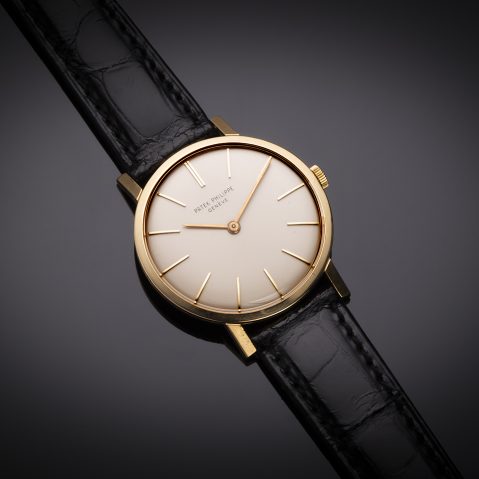 Montre Patek Philippe de 1965 or (avec extrait des registres)