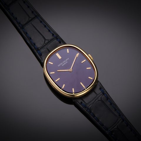 Montre Patek Philippe Ellipse or (avec extrait des registres)