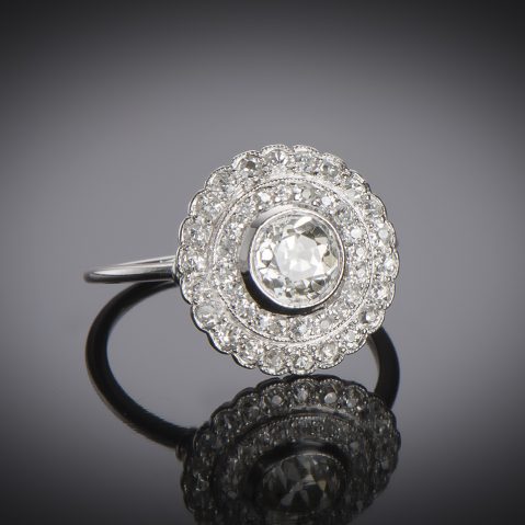 Bague Art Déco diamants (2,30 carats)
