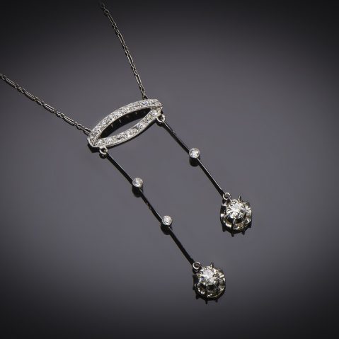 Collier dit négligé diamants Art Déco (vers 1930)