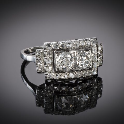 Bague diamants (1 carat) vers 1930