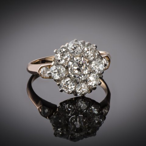 Bague fin XIXe siècle diamants (1,70 carat)